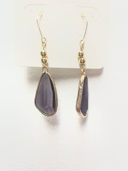 1 1/2" Stone Translucent Dangle Earrings OhhMy! Gifts and Things, LLC
