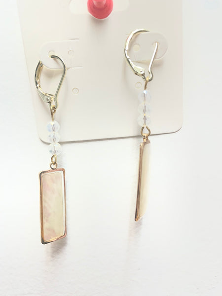1 1/2" Stone Translucent Dangle Earrings OhhMy! Gifts and Things, LLC