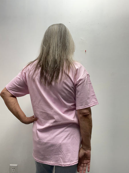 Valentine Pink Gildan T-shirt w/Pink/Red Highland Cow OhhMy! Gifts and Things, LLC