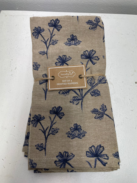 Mud Pie Cloth Napkins-set of 4 OhhMy! Gifts and Things, LLC