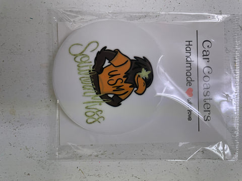 Car Coasters-2 1/2"Round Amanda Queen