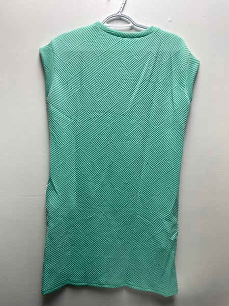 Short sleeve Small Mint green textured Dress w chest pocket Whitney Wilkins