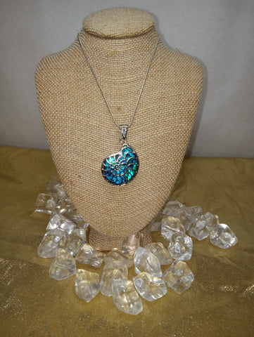 Blue Sea Shell Necklace