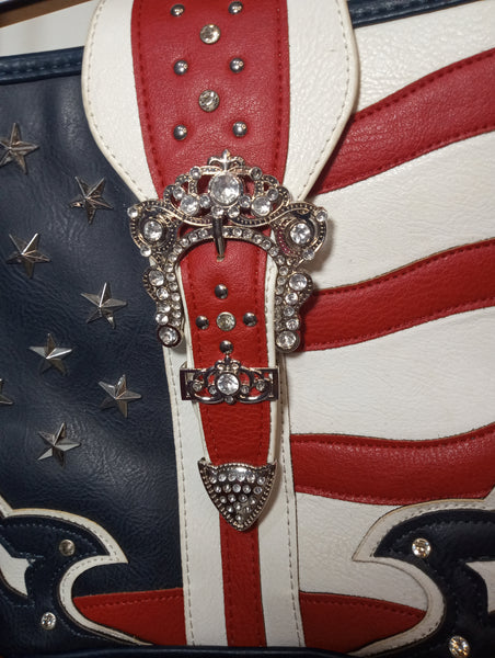 Red, White, and Blue Concealed Weapon Purse