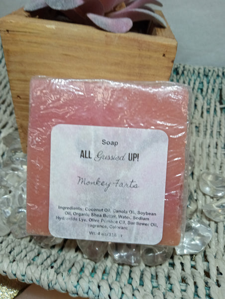 Handmade Soaps w/Oatmeal or Sea Salt/Monkey Farts