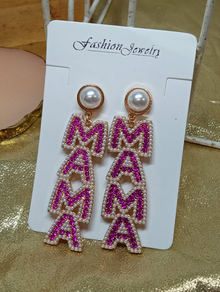 Micro Beaded Earrings-MaMa