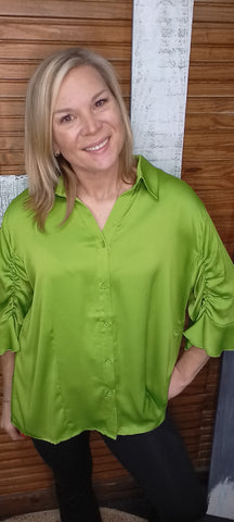 In The Limelight Satin Blouse