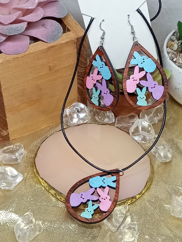 Easter Necklace/Earrings Set