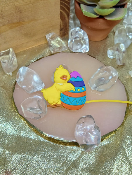 Straw Easter Toppers-Yellow Chick 