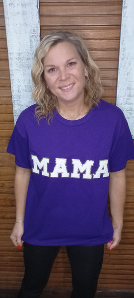 Short Sleeve T-Shirts-Purple MaMa