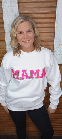 White Mama Sweatshirt-Medium