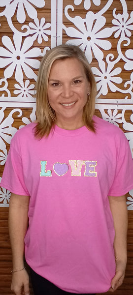 Pink T-Shirt w/Love