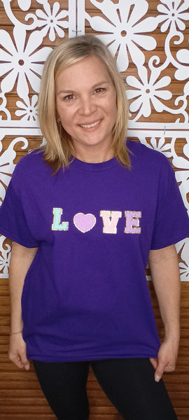Purple T-Shirt w/Love