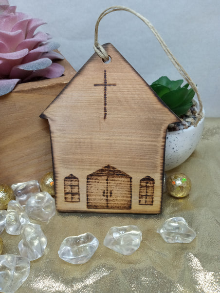 Handmade and Carved Wood Home Decor-Church