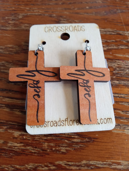 Cross Earrings-Hope