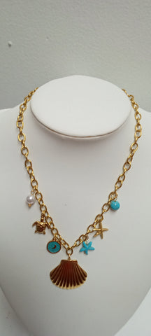 Seashell non tarnish necklaces Alisha Groo