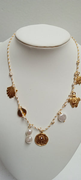 Seashell non tarnish necklaces Alisha Groo