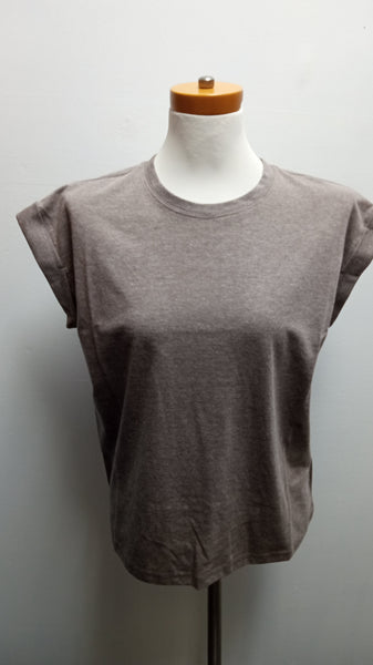 Zenana T-shirt with cuff sleeve Amanda Queen