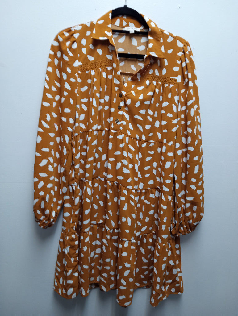 Umgee Orange/White dots Dress Kay Kayla