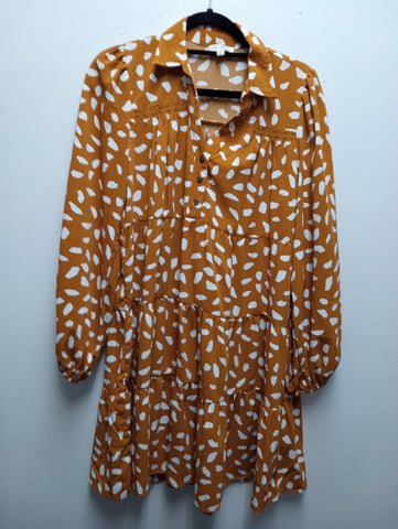 Umgee Orange/White dots Dress Kay Kayla