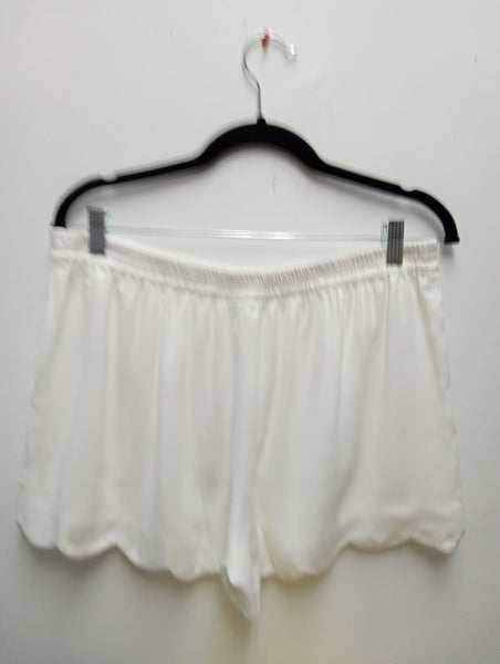 Naked Zebra Scalloped Hem Shorts | Chic Women's Shorts in Blue & White Amanda Queen
