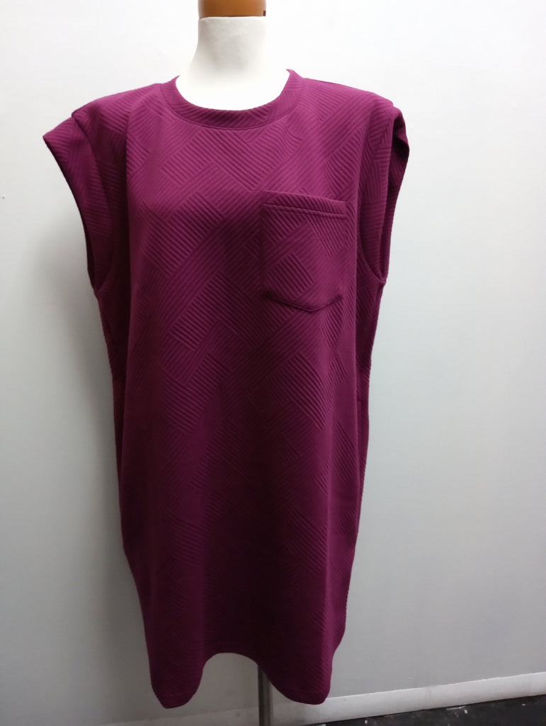 Entro Sleeveless Cuff Dress with Pocket | Women's Plus Size Midi Dress OhhMy! Gifts and Things, LLC