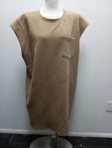 Entro Sleeveless Cuff Dress with Pocket | Women's Plus Size Midi Dress OhhMy! Gifts and Things, LLC