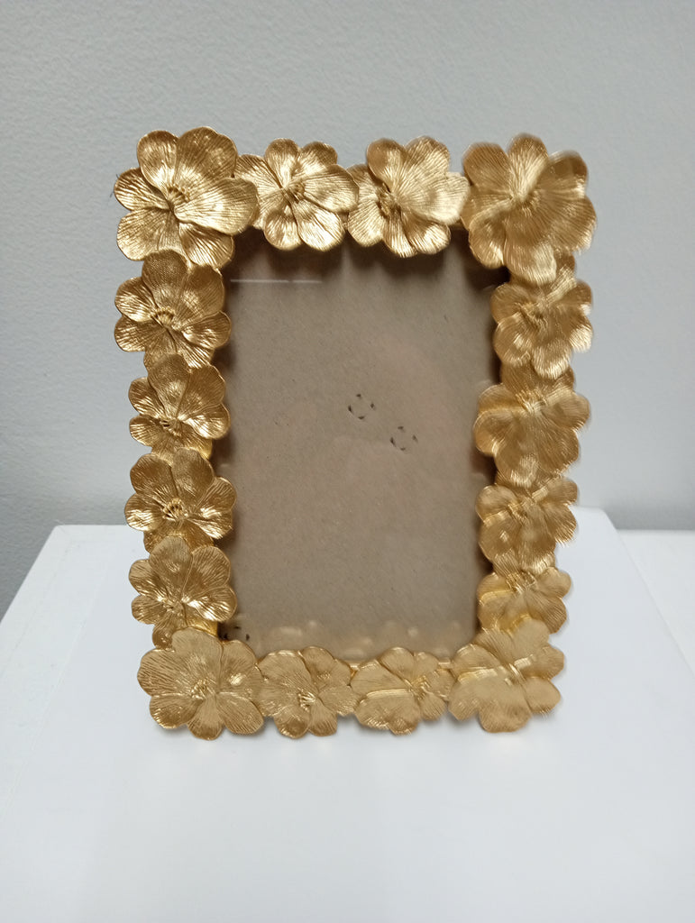 5"x7" Floral Gold Frame Ashlyn Abernathy