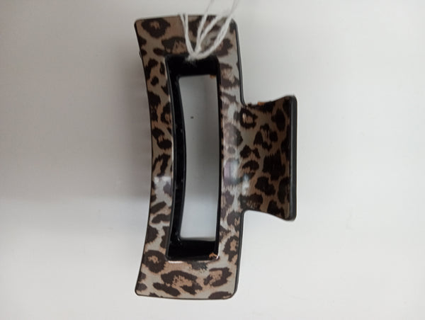 Chetah Hair clips-3 1/2x2 OhhMy! Gifts and Things, LLC
