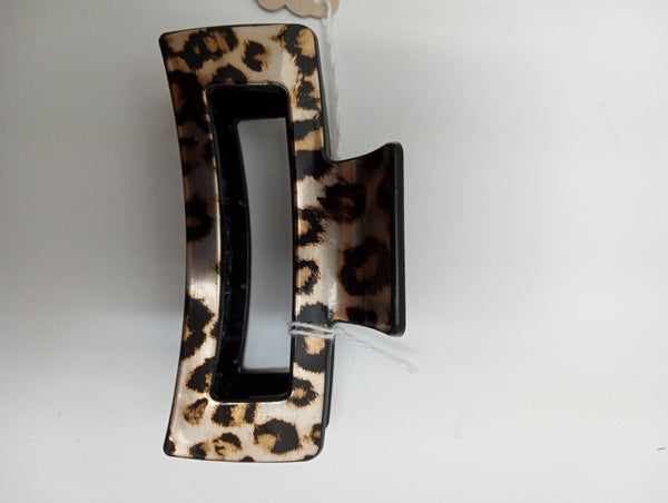 Chetah Hair clips-3 1/2x2 OhhMy! Gifts and Things, LLC
