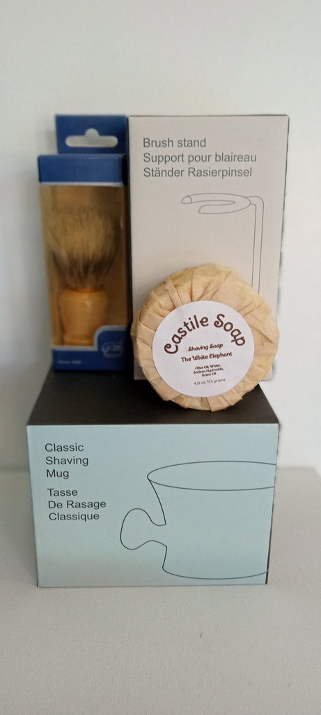 Shave Mug Brush and Stand Kit OhhMy! Gifts and Things, LLC