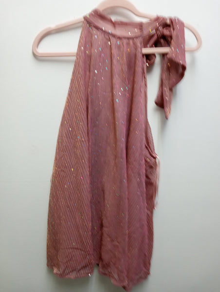 Umgee Pink Sleeveless sparkly top Landon Ramsey-Maria Briones