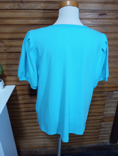 Soft V-neck top Amanda Queen
