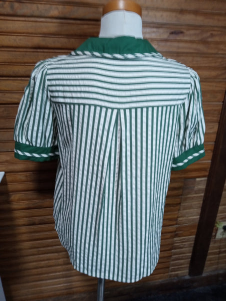 V-Neck Striped Top Amanda Queen