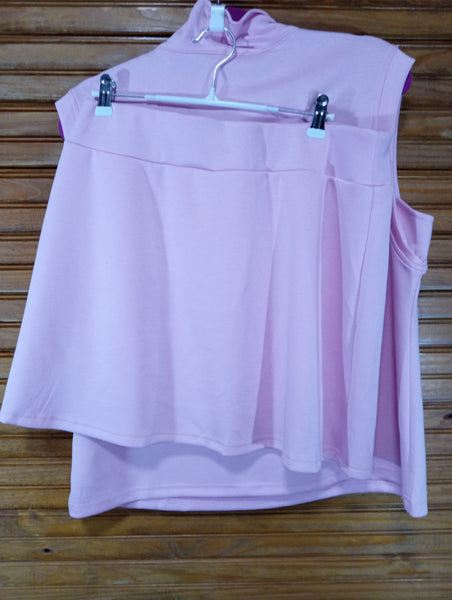 Pink Sleeveless zip up top w/skorts Amanda Queen