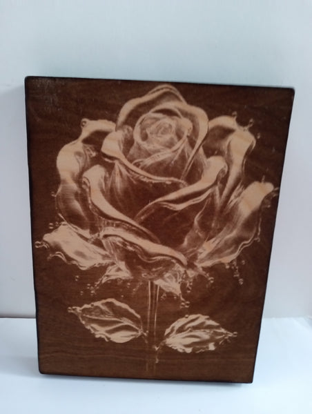 Handmade Burnt Wood Lasered Art Shelf Sitter | 9 Styles Rick Dantzler