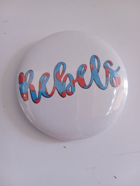 Small Mascot Pin-On Buttons – School Spirit & Team Pride Amanda Queen