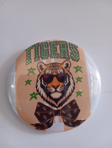 Small Mascot Pin-On Buttons – School Spirit & Team Pride Amanda Queen