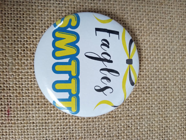 2.5"Small Mascot Pin-On Buttons – School Spirit & Team Pride Amanda Queen