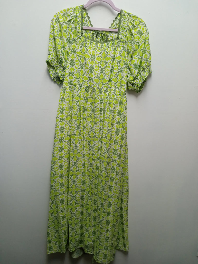 Jodifl Maxie Floral Maxi Dress – Hunter Green & Mint | S-L Amanda Queen
