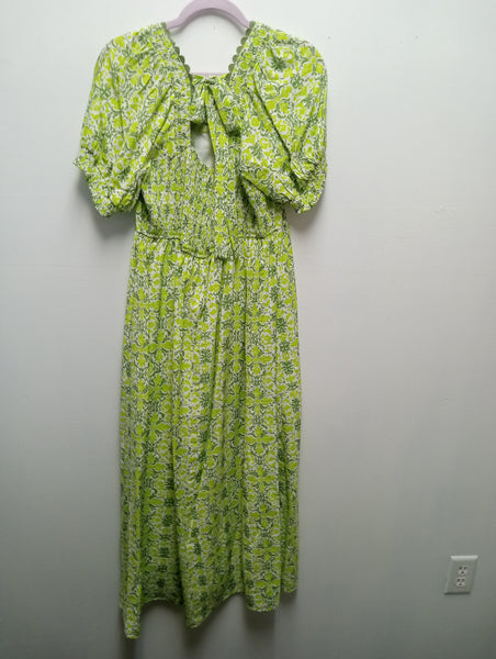 Jodifl Maxie Floral Maxi Dress – Hunter Green & Mint | S-L Amanda Queen