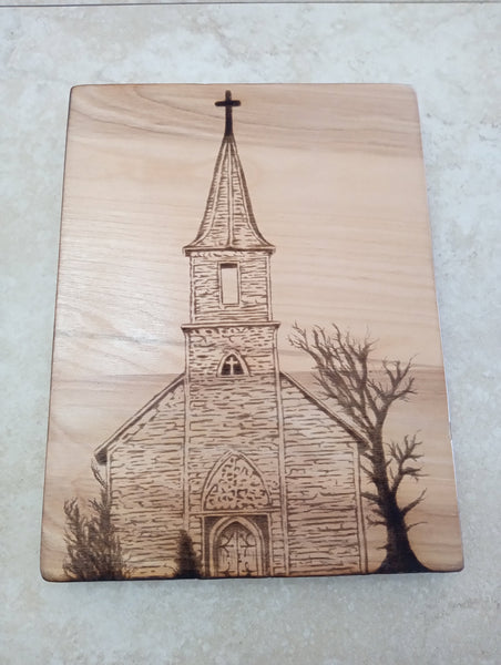 Handmade Burnt Wood Lasered Art Shelf Sitter | 9 Styles Rick Dantzler