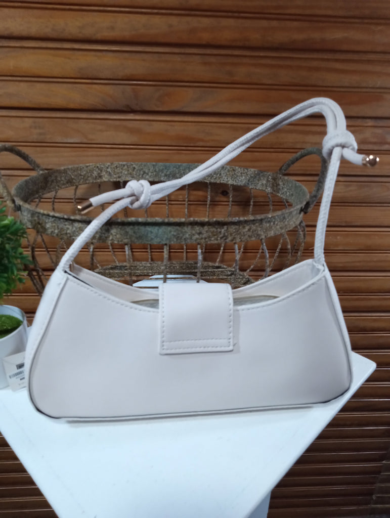 11"x4" Crescent Shoulder bag w/gold moon Buckle/knotted strap OhhMy! Gifts and Things, LLC