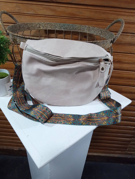 10"X7" Faux Leather Half Moon Shoulder Crossbody Bag w/bohemian Strap OhhMy! Gifts and Things, LLC