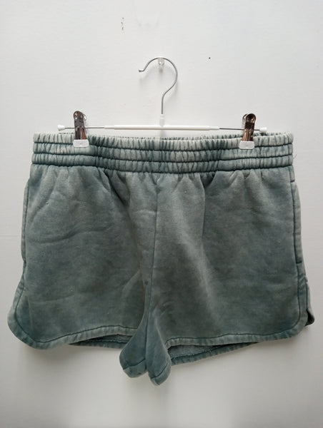 Zenana Oversized Acid Wash Shorts Amanda Queen