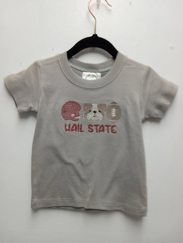 Boys Hail State t-shirt/helmet/dog/football Sew Sisterly
