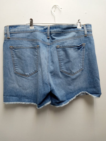 Loft Denim Shorts - Women's Mid-Rise Cuffed Jean Shorts, Size 31/12 Amanda Queen Consign
