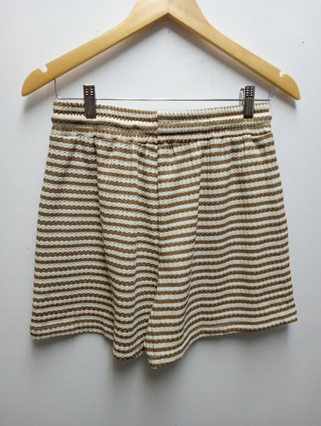 Zenana Ribbed Tan Short Set Amanda Queen