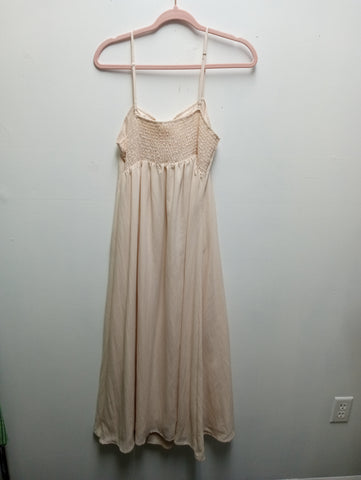 Blue Pepper Beige Spaghetti Strap Maxi Dress | M & L Landon Ramsey-Maria Briones
