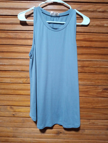 Preloved Ninexis sleeveless Large gray/blue top Debra Hodge